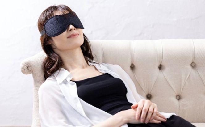 adjust+　アイマスク ファッション 小物 血行促進 ニット生地 製職人 安心 日本製 温活 眠活