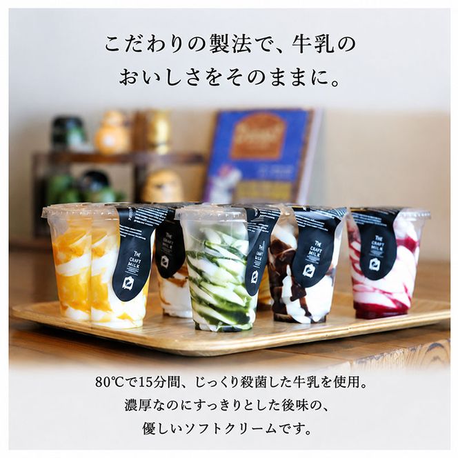 ソフトサーブ　詰め合わせセット（8個入り） ソフトクリーム ミルク カフェラテ 抹茶 キャラメルナッツ チョコトッピング ミックスベリー 岐阜県 池田町