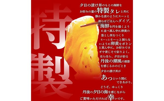 京都丹後　伊根産鯛の夕日漬け丼のもと　1人前（150g） 魚介 漬丼 どんぶり 丼のもと ふるさと納税 丼　LP00008