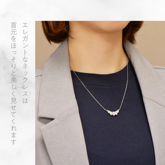 プラチナ　ランダムダイヤ　1.0ct　ネックレス　管理番号610193 218-275-pt