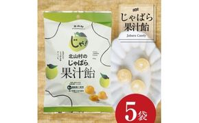 【ふるさと納税】北山村のじゃばら果汁飴×5袋セット（6倍濃縮果汁入）【njb551A】