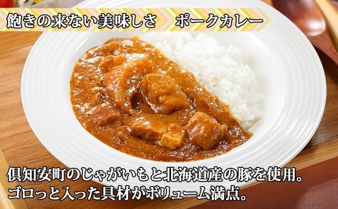 無地熨斗 倶知安 ポークカレー 中辛 計10個 北海道 カレー レトルト食品 豚肉 ポーク 野菜 じゃがいも お取り寄せ グルメ スパイス おかず お肉 加工食品 惣菜 レトルトカレー 洋食 