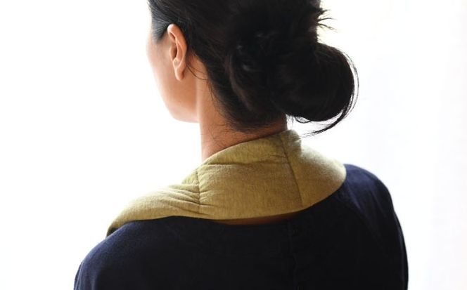 8種の植物の蒸気で温める よもぎピロー（有機小豆玄米よもぎカイロ) 糸島市 / - suu - / 枕 ピロー ネックピロー[ADQ010]