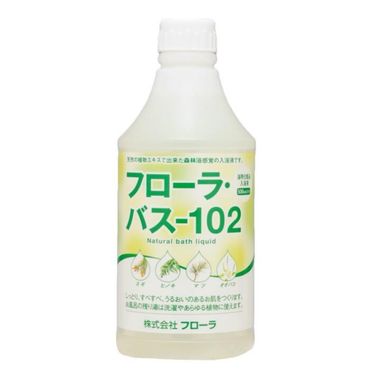 お肌しっとり入浴液「フローラ・バス-102」 500ml 1本-[G689]