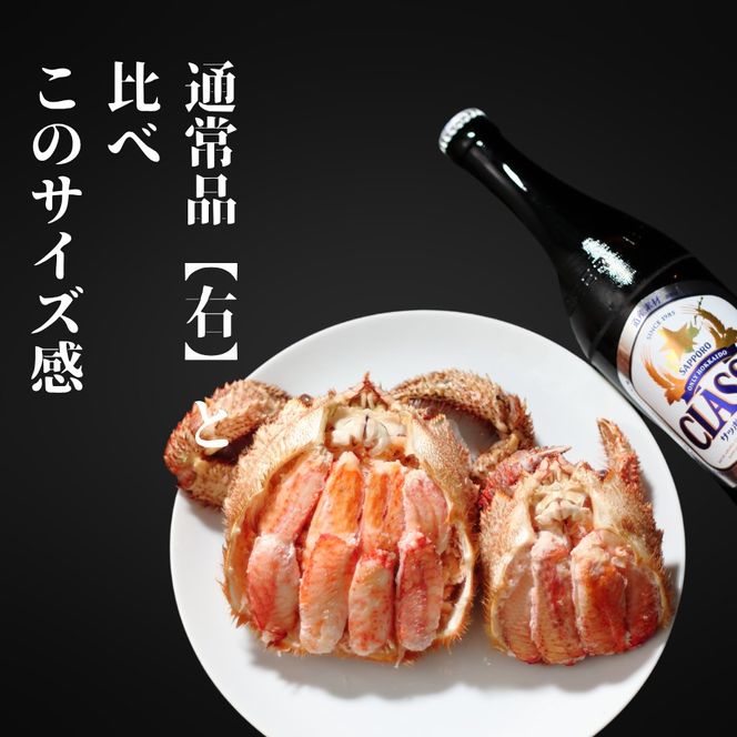 30-142 【紋別産】特大毛がに甲羅盛り ｜ 特大のタグ付き かに　かにみそ　無添加　山わさび　蟹酢付