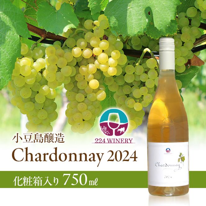 島醸造 シャルドネ 2024 750ml 小豆島醸造 白ワイン 日本ワイン 化粧箱入り お酒 酒 ワイン 熟成 贈り物 ギフト 国産 香川 香川県 土庄 土庄町