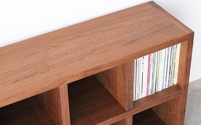 オープンラック 木製 ウォールナット材 幅76 奥行38 高さ148 収納 木製 棚 無垢材 ラック 見せる収納 棚 秋山木工 秋山木工株式会社 家具 インテリア シンプル おしゃれ 国産 静岡県 藤枝市