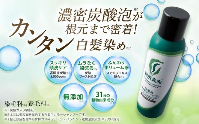 【色が選べる！10本セット】［白髪用］利尻炭酸カラーシャンプー＋利尻カラーケアコンディショナー 糸島市 / 株式会社ピュール ヘアケア コンディショナー [AZA058] シャンプー 白髪染め カラーシャンプー コンディショナー 無添加 ノンシリコン