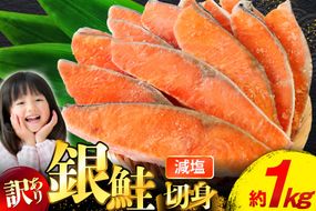 訳あり 無添加 減塩 塩銀鮭 切身 総重量 1kg [足利本店 宮城県 気仙沼市 20565550] 魚 魚介類 サーモン 鮭 海鮮 魚介 甘塩味 塩分控えめ さけ サケ 鮭切身 シャケ 切り身 銀鮭切り身 簡易包装 規格外 不揃い 家庭用 冷凍