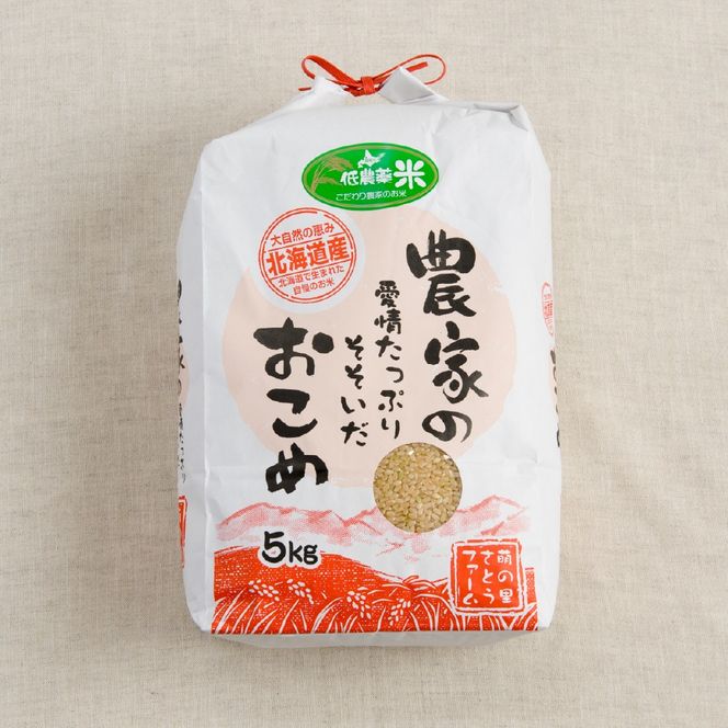 お米 北海道南るもい産【ななつぼし】(玄米) 5kg R011-001