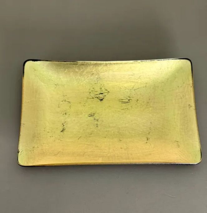 角小皿 箔貼り ゴールド ［NF136］ 303446_CU90064