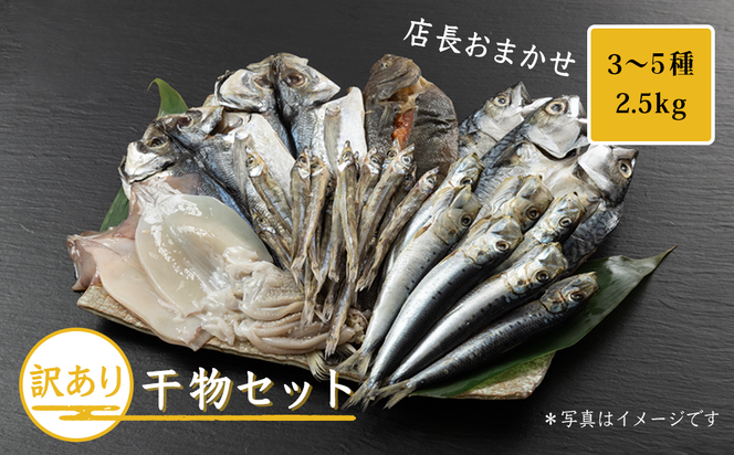 おまかせ訳あり干物セット（3～5種） 約2.5kg 富山 魚津 浜浦水産 自家用 家庭用