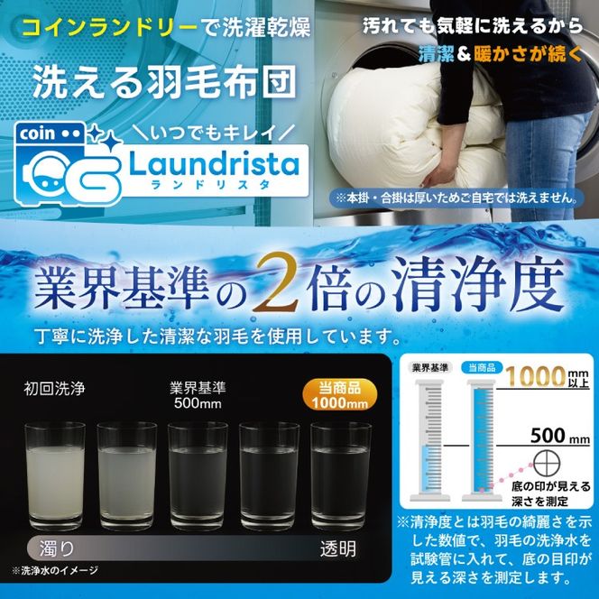 【冬用】洗える 羽毛布団 本掛け ダブル ホワイトダックダウン 85％ 1.6kg（無地 ブラウン）[川村羽毛 山梨県 韮崎市 20742903] 布団 日本製 エクセルゴールドラベル 抗菌 防臭 羽毛 ふとん フトン 寝具 日用品 本掛け コインランドリー 増量
