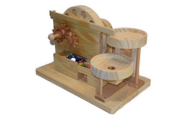 おもちゃ 手作り 木のおもちゃ ビー玉からくり 円盤ツイントルネード からくり 玩具 赤ちゃん 子供 雑貨 