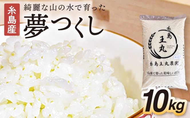 【令和7年産】糸島産 夢つくし 10kg 糸島市 / 糸島王丸農園 ( 谷口汰一 ) /いとしまごころ[AAZ005]