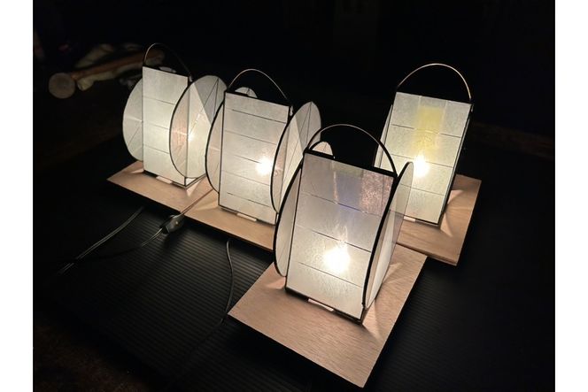 行燈あかり「ムシノネ・緑」　SV00021