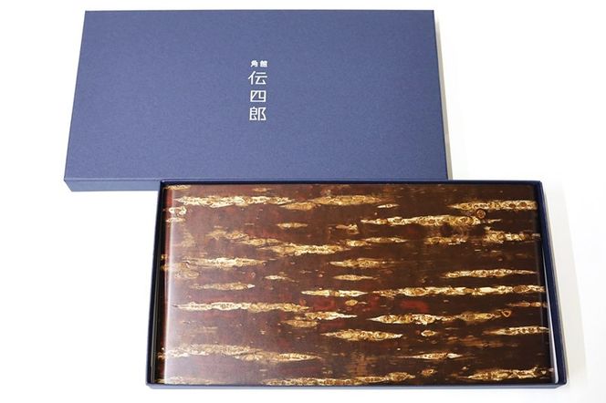 角館樺細工《藤木伝四郎商店》相板 パン長手皿 無地皮 角館工芸協同組合|02_kdk-500101