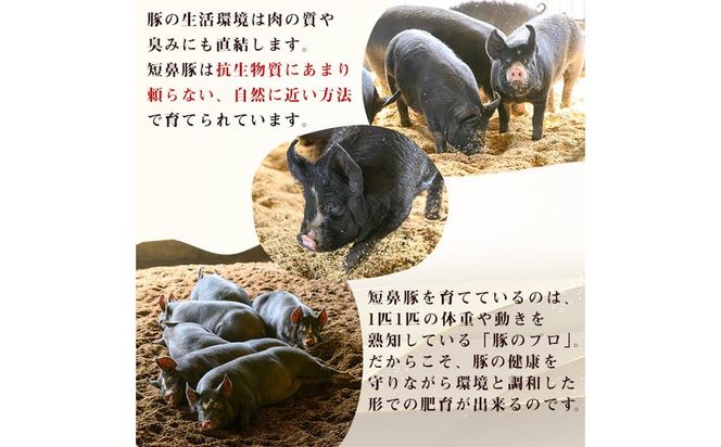 【無添加】【ギフト対応】「福別府農場」鹿児島黒豚しゃぶしゃぶ（バラ）計1kg(200g×5P) b5-190