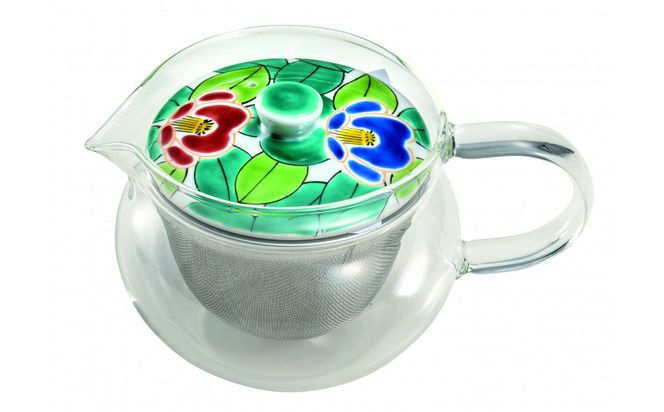 九谷焼 九谷和ポットNAGOMI POT・色絵椿 172111_CY2076
