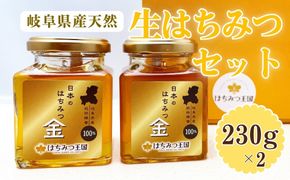 岐阜県産100% 生はちみつセット 230g×2瓶【ギフトBOX入り】 [No.677]