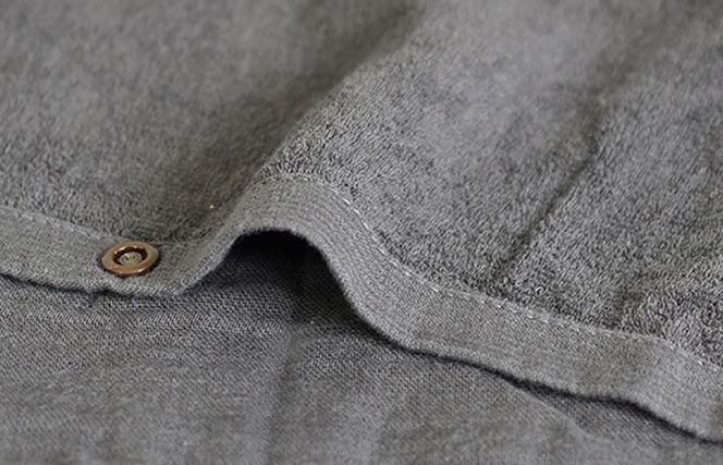 G2086 【スピード発送】プレミアムガーゼ ラップタオル（チャコール）