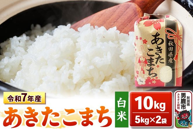 令和7年産【白米】秋田県産 あきたこまち 10kg（5kg×2袋）秋田県 男鹿市 こまちライン [あきたこまち 10kg]|23_kml-031001
