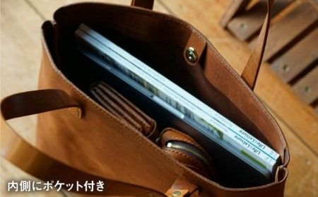 【経年変化を楽しむ本革製品】A4 トートバッグ・キャメル 糸島市 / BLESS [AAA024] 革 革製品 かばん 鞄 トート バッグ シンプル おしゃれ メンズ レディース