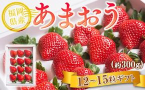 福岡産あまおう12-15粒ギフト ※2025年2月上旬から2025年3月下旬に順次発送予定　AX015