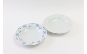 ハレクタニ　リムプレート ペア  雪結晶 172111_CY7001