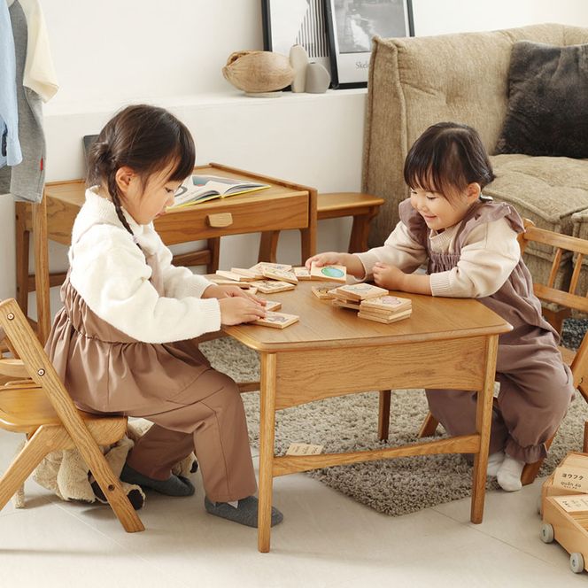 Herit. Kids Folding Table キッズテーブル 子供 机 木製 こども 家具 インテリア 市場 加西市