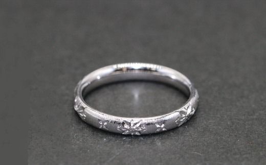 シルク彫り（シルバー） こう丸リング　 【号数：７号～１５号】 レディース 女性 ジュエリー 指輪 リング 富士川町