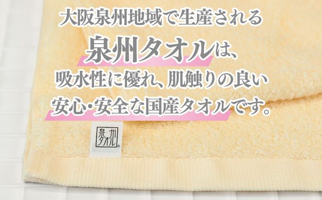 010B1696 【ホテル基準】吸水性バツグン！ フェイスタオル 6枚 (シャーベットオレンジ)  泉州タオル