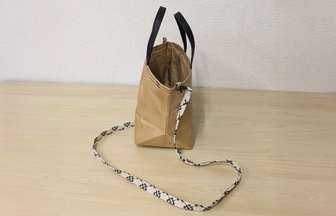 099H3819 米袋ミニトート（紐付きショルダー） 【日常に寄り添う、軽やかな相棒】