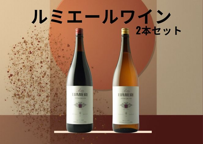 ルミエール　プチルミエール赤白一升瓶　2本セット 167-189