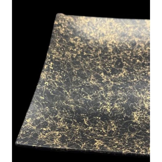 波スクエアプレート S 乱糸（マット仕上げ）漆黒［NF85］ 303446_CU90039VC04