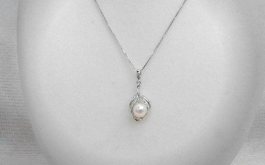 O-64伊勢志摩あこや本真珠ペンダント(P02)SV製
