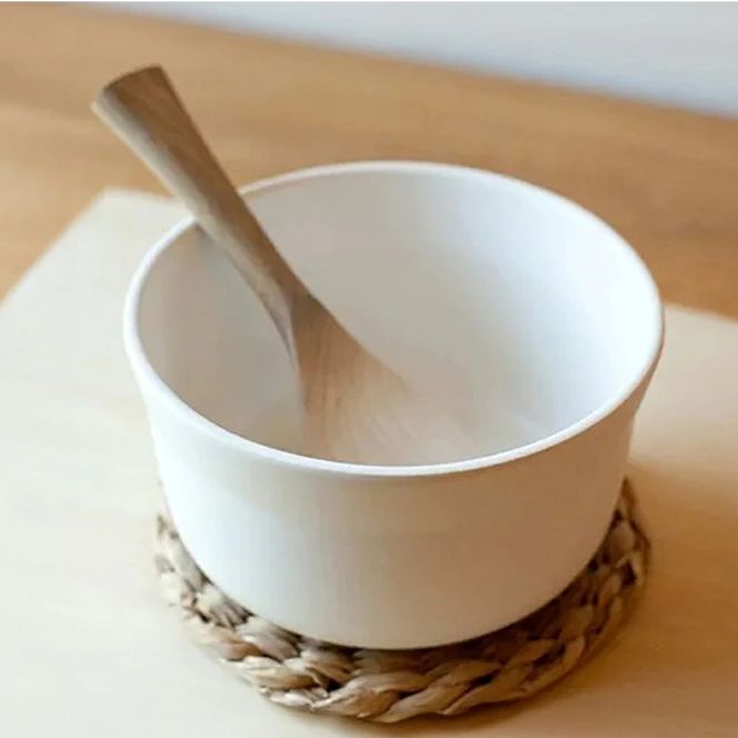 【萬古焼（ばんこやき）】ごはんを美味しく保存するスタイリッシュなおひつ 4th-market ヤソハチ お櫃 一合半 白1個【八十八、おひつ、米、新米、レンジ、保温、保冷、万能、おしゃれ、かわいい、結婚祝、出産祝、セット、贈答、普段使い、手作り、一人用、家庭用、一人暮らし、家族、ファミリー、新生活、三重県 四日市市 ふるさと納税】