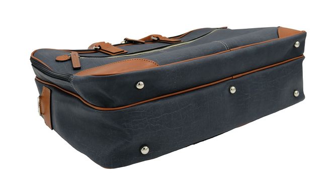 ワイドビジネスバッグ ネイビー ( No.5026-60 ) / ビジネスバッグ 豊岡 職人手作り B4サイズ対応 大容量 出張 一泊二日 2層式 肩当て付きショルダーベルト 底鋲 日本製 メンズ レディース バッグ かばん 鞄 黒 紺 木和田株式会社