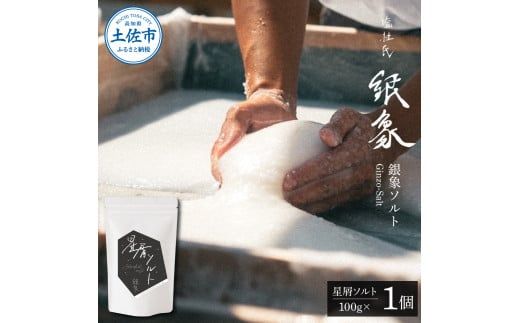 銀象ソルト Ginzo-Salt 星屑ソルト 100g 塩 しお 調味料 天日塩 完全天日塩 国産 高知県産 ソルト ミネラル 健康 料理 調理 お塩 塩 美味しい 天然 塩 高知県【塩杜氏銀象】 [BQBX006]