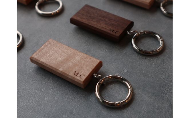 高級銘木でつくる＊木製ナンバープレートキーホルダー（全6種） 272183_CZ026