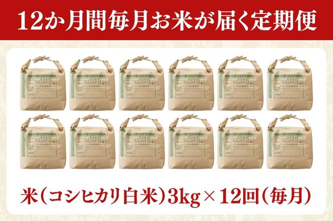 AQ023【全12回定期便】＜毎月＞髙橋ファームの紅カブトエビ米　白米3kg