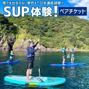 【ふるさと納税】【兵庫・新温泉・SUP】陸では出会えない景色を！日本遺産諸寄でSUP体験！ペアチケット 1枚 SUP 海 海水浴 レジャー 体験 バドル バドルボード アクティビティ ウォータースポーツ アウトドア スポーツ マリンスポーツ 諸寄塩谷海岸 兵庫県 新温泉町 送料無料