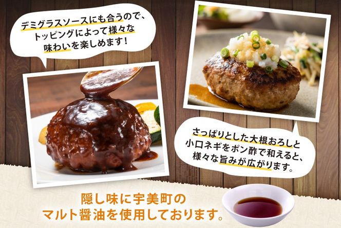 ハンバーグ 自家製 和牛 国産牛 入り 手ごねハンバーグ ステーキ 85g 20個 [佐藤精肉店 福岡県 宇美町 um40azp230000] 冷凍 湯煎 温めるだけ 手ごね