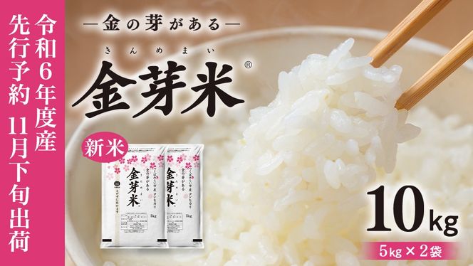【 令和6年産・11月下旬発送 】【 金芽米 】 つくばみらい市産 コシヒカリ 5kg × 2袋 ( 計 10kg )  金芽米 きんめまい 米 お米 無洗米 茨城県 カロリーオフ 低カロリー 東洋ライス 節水 時短 アウトドア キャンプ [EK03-NT]