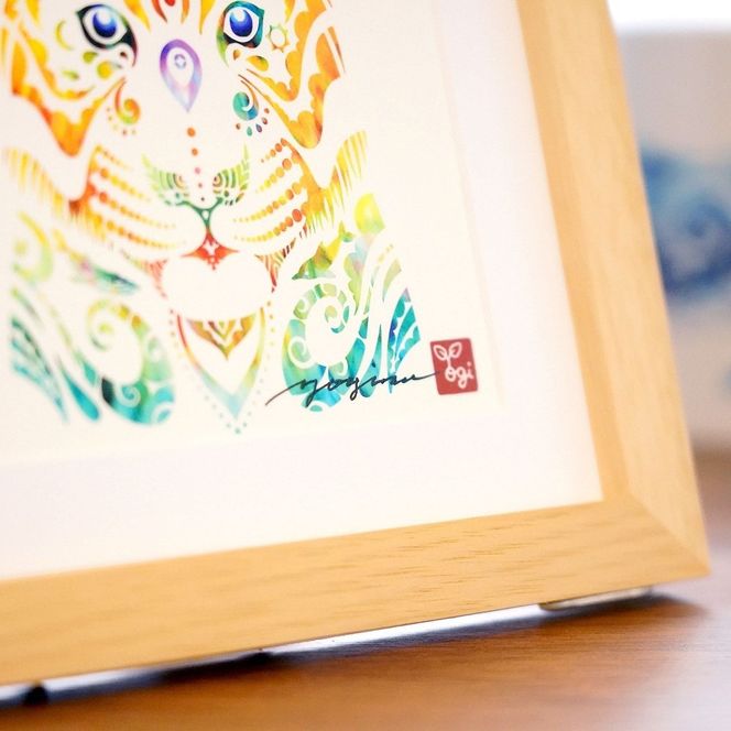 ［琉球イラストレーション］ 与儀勝之 『命名額』 インテリア 雑貨 アート おしゃれ おすすめ 沖縄市 / yogima office[BCAI001]