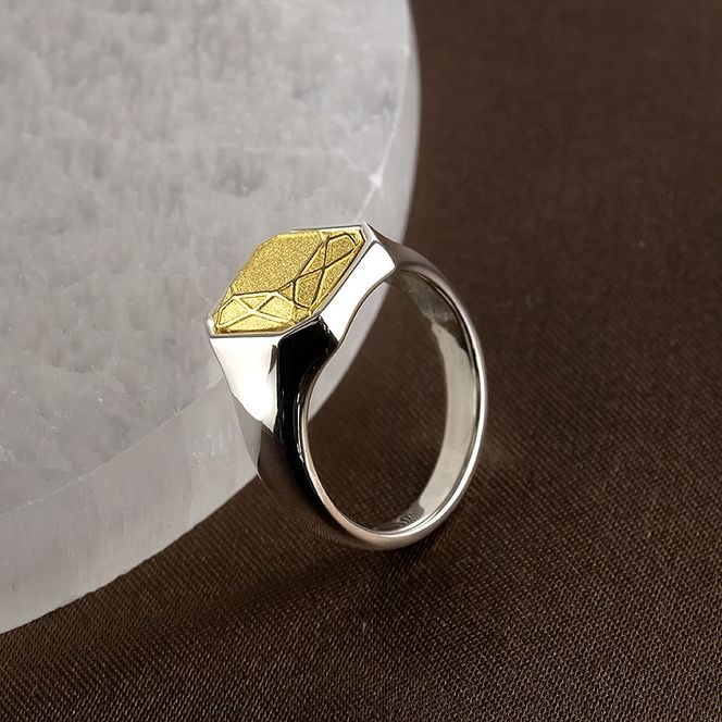 リング 純金 プラチナ 24金 レディース 印台 指輪 シグネットリング k24 太め 幅広 金 ゴールド 24k pt900 コンビ シンプル 人気 ジュエリー 誕生日 プレゼント 記念日 贈り物 普段 使い 240416401ｐk24 SWAA332