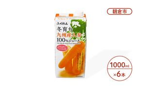 にんじん ジュース 1000ml×6本 冬育ち 九州人参 100％ジュース ふくれん 人参 にんじんジュース 果汁飲料 飲料 