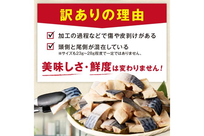 定期便3回【訳あり】魚屋の味付け骨取り塩サバ6パック（84切れ×3回/約6.3kg）※隔月　TB00060
