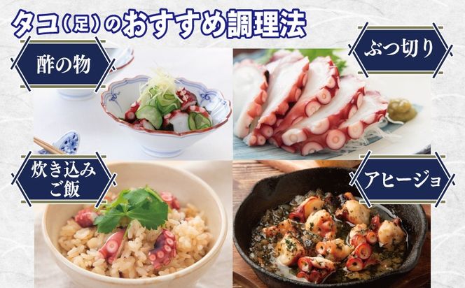 099H4167 足赤エビ 750g+冷凍ボイルタコ 足のみ 合計700g 計1.45kg【国産 天然 えび ぷりぷり たこ 刺身 海鮮 水揚げ 生食可】