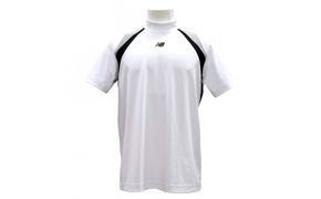 【Mサイズ】ニューバランスゴルフ ウェア 半袖 モックネックシャツ メンズ UVカット ホワイト 012-6166002 172111_DM002VC01